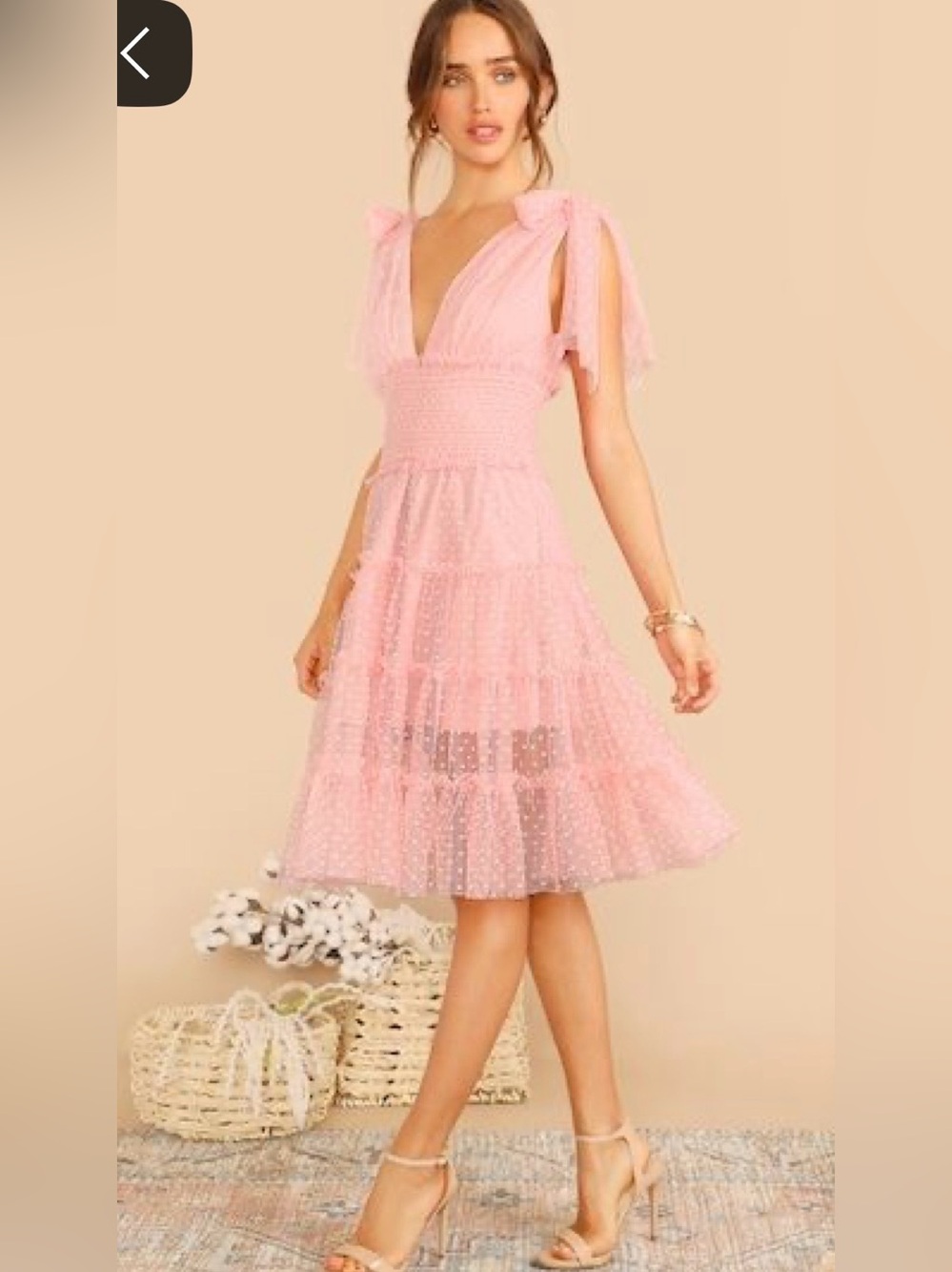 Swiss Dot Tiered Tulle Dress